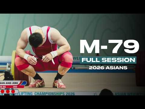 Men's -79kg 2026 Asian Weightlifting Championships | Full Session
