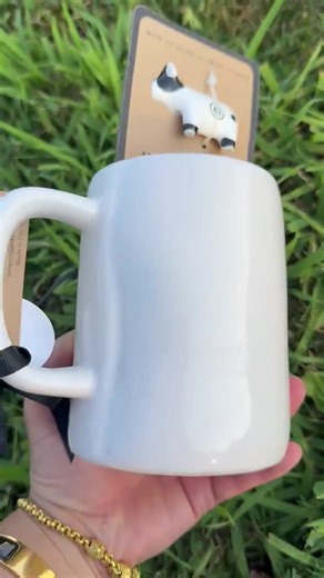 Rae Dunn Pottery Mug: Rustic Ceramic Cup With Cow Charm - Etsy