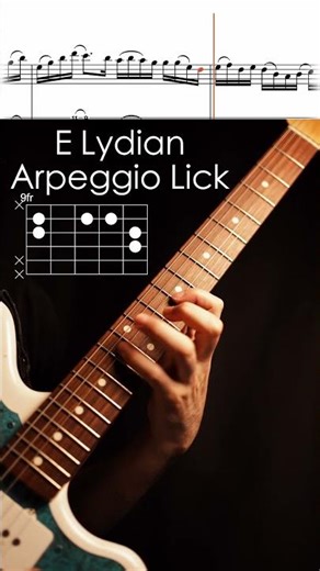 E Lydian Arpeggio Lick
