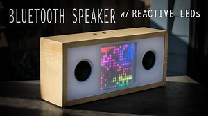 DIY Bluetooth Speaker with Reactive LED Matrix