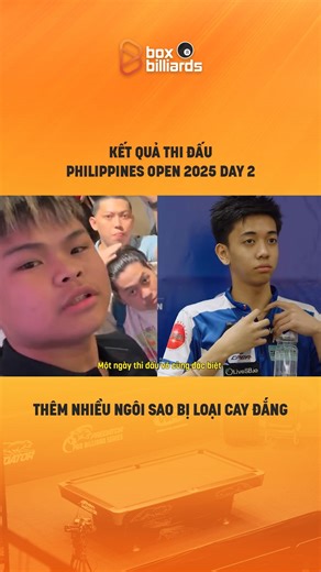 Kết Quả Ngày Thi Đấu Thứ 2 Philippines Open 2025 #BoxBilliards | Billiard Vietnam