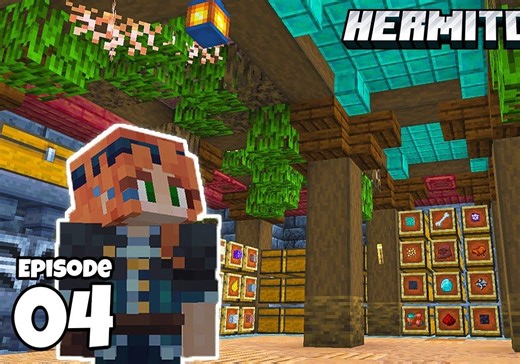 【Geminitay/熟】Hermitcraft s10 ep4-水下存储室设计！