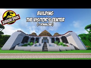 JURASSIC PARK VISITOR CENTER EXTERIOR BUILD (+ DOWNLOAD) - Minecraft Fossils & Archaeology Build