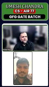 AIR 77 in GATE 2026 🔥 Inturu Umesh Chandra’s CS Journey | Strategy & Success 🚀