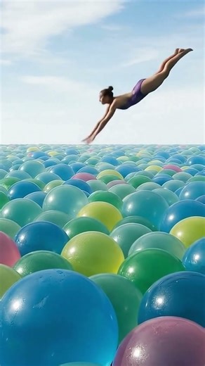 (ASMR) Pool Jumping for Relaxation.