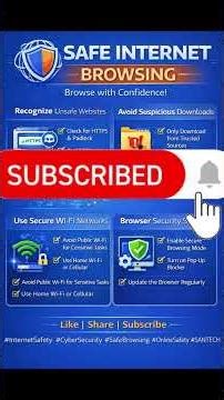 Safe Internet Browsing Tips 🌐 | Avoid Unsafe Websites, Downloads & Wi-Fi Risks #SafeInternetBrowsing