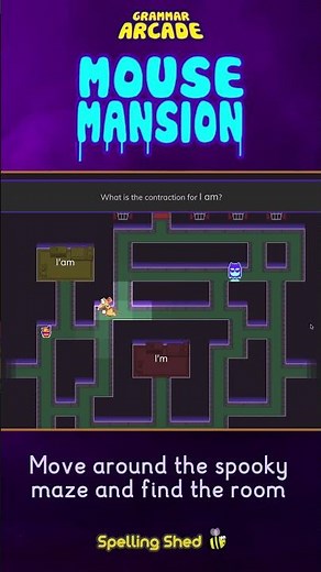 Mouse Mansion - Halloween Favourite. Only on Grammar Arcade From Spelling Shed