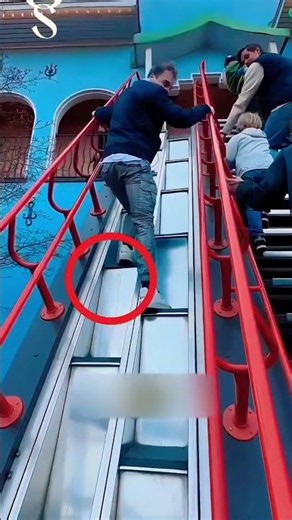 A very dangerous ladder