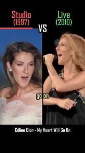 1.3M views · 10K reactions | STUDIO vs LIVE Céline Dion - My Heart Will Go On #CélineDion #MyHeartWillGoOn #MusicStudio66 | Music Studio 66 | Facebook