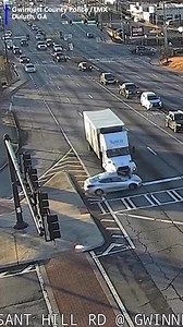 144K views · 652 reactions | Police say a semitruck struck a vehicle, causing it to spin in front of the truck. The semitruck driver pushed the car through multiple intersections before driving off. #crash #caughtoncamera #police #georgia | Action News 5 | Facebook
