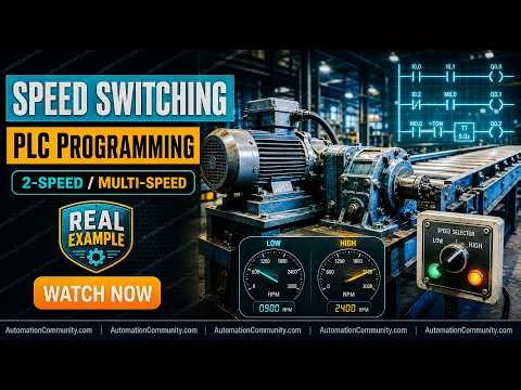 PLC Programming for Machine Speed Switching | S BHARADWAJ REDDY