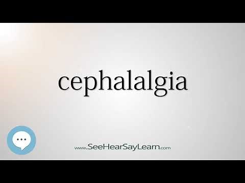 cephalalgia (Every English Word Pronounced) 📕🔊🗣️😎✅