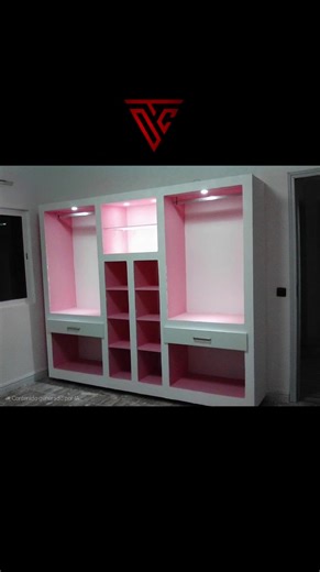 Modern Closet Design with Built-in Lighting Features