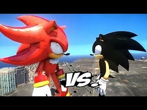 DARK SUPER SHADOW THE HEDGEHOG VS DARK SONIC THE HEDGEHOG EPIC BATTLE