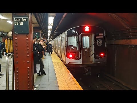 R160A, R160B & R179 (E) & (M) Train Action @ Lexington Avenue 53rd Street