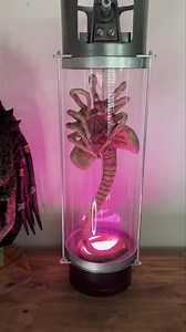 1.7K views · 103 reactions | First Alien Facehugger stasis chamber built. Here briefly showing a few colors, you can pick any color hue or brightness from the color wheel which is controlled via a phone app. | HurleyFX | Facebook