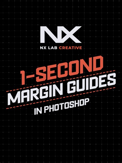 Photoshop မှာ click တချက်တည်းနဲ့ Margin Guide တွေထည့်မယ် ⚡️ #nxlab #GraphicDesign #photoshoptricks #photoshop #tiktokuni