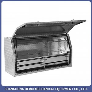[Hot Item] White Powder Coated Aluminum Ute Canopy Dog Box for Pickup and Truck 1000*1780*850mm