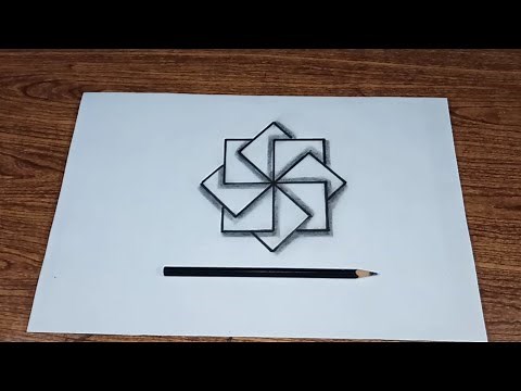 How to draw 3d drawing easy for beginner