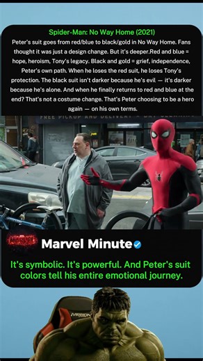 Spider Man No Way Home (2021), Suit Color Change Wasn't Random 🧠 #avengers #marvel #spiderman