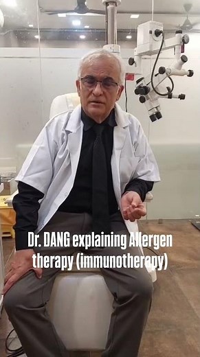 Dr. Dang explaining Allergen Therapy.