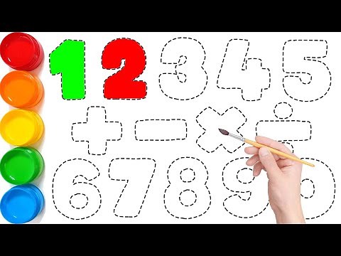Numbers Drawing and Coloring | Fun Learning 123 for Kids | Ks Art