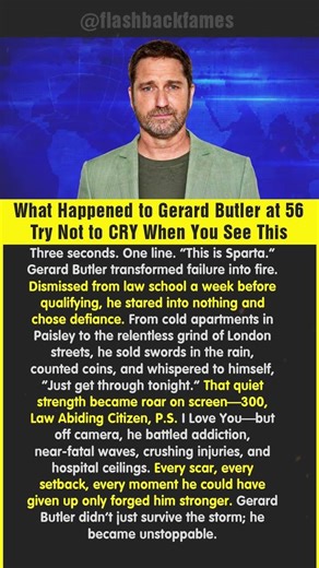 What Happened to Gerard Butler at 56 – Try Not to CRY When You See This #shorts