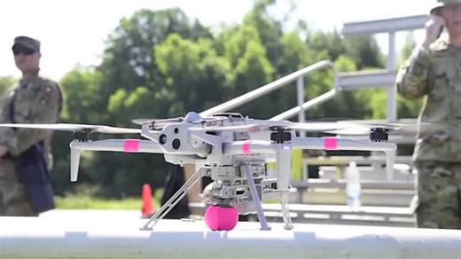 US military releases footage it says shows live grenade being dropped from drone