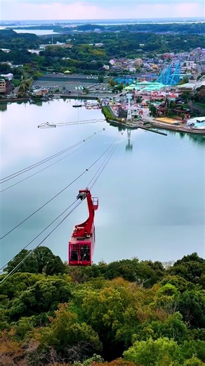 舘山寺ロープウェイ 日本で唯一ここにしかない湖上を渡る絶景のロープウェイ【かんざんじロープウェイ】 #お出かけスポット #静岡 #自然 #湖 #creatorsearchinsight