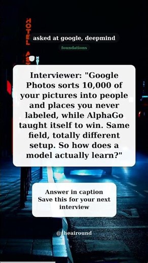 Supervised vs unsupervised vs reinforcement learning | ML interview