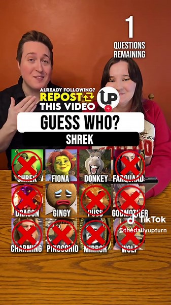 Guess Who? Shrek Characters for Craft Night & Fistfights