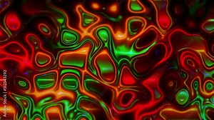 Liquid Fractual Background | Animation Modern Reflection Map Texture