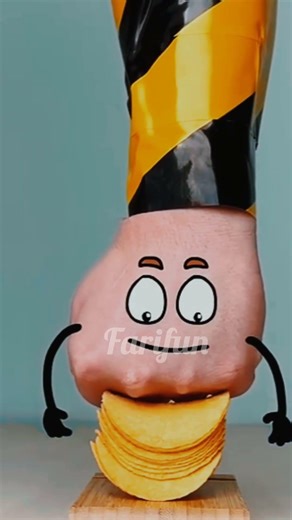 Hydraulic press | Chips crushed 😀 #ytshort #funny #farifun #goodland #shorts #memes #doodlesarts