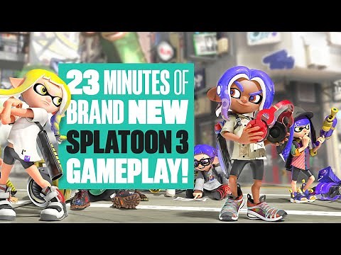 NEW SPLATOON 3 SINGLE-PLAYER GAMEPLAY! First Look At Splatoon 3 Campaign plus Turf War & Salmon Run!