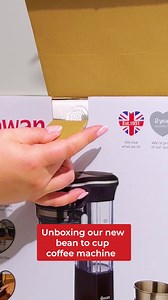 Unbox our new bean to cup coffee machine with us! | Swan Brand | Facebook