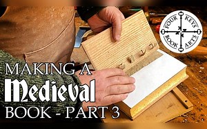【装订】中世纪风格手工书制作全过程（第3部）【Four Keys Book Arts】