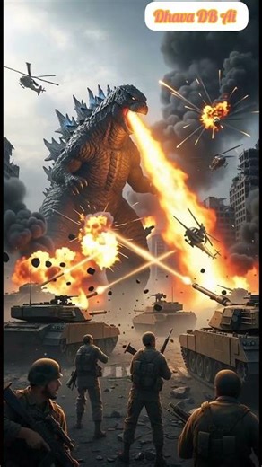 ⚡ “ধ্বংসের দিনলিপি: গডজিলার আক্রমণ”#godzilla #kingkong #godzillaminusone #powerful