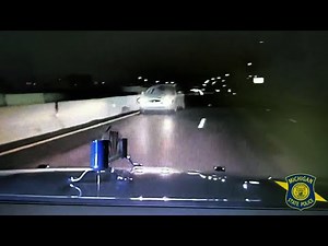 VIDEO: Michigan State Police troopers stop wrong-way driver on I-75