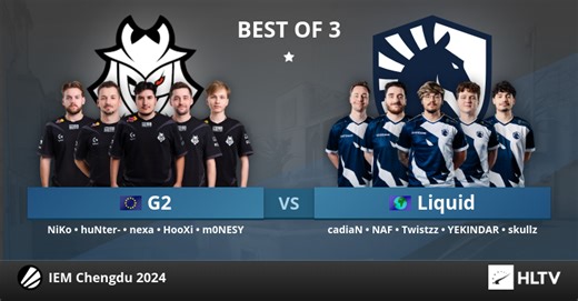 G2 vs Liquid at IEM Chengdu 2024