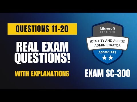 Microsoft SC-300 Exam-Style Practice Questions 2026 | Q11–20 (With Explanations)