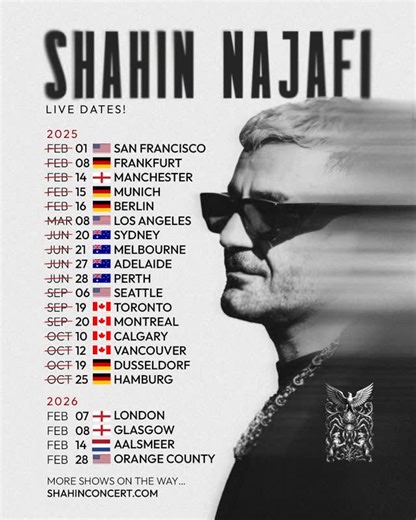 Shahin Najafi on Instagram‎: "Forward with grace. 2026 آماده برای ۲۶"‎