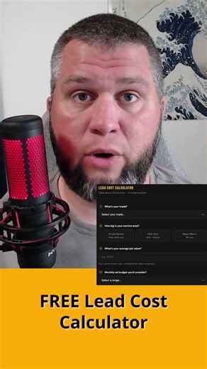 Many Contractors Are Flying Blind! Free Lead Cost Calculator #shorts