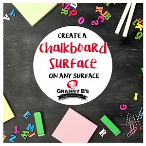 Create a Chalkboard Surface.... on just about any surface! You can paint just about any surface with the help of our Surface Preparation Guide, glass, tile, stained wood, and even melamine! Download the Guide here: https://freeguide.grannyb.co.za/ . Shop online: www.grannyb.co.za Email us: hello@grannyb.co.za | Granny B's Old Fashioned Paint | Facebook