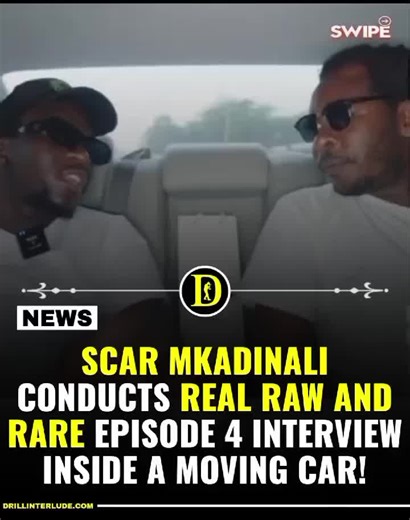Episode 4 of season two of “Real Raw and Rare” is shot in a unique and stylish way, with Scar Mkadinali conducting the interview inside a moving car. The creative setup gives the episode a fresh and cinematic vibe, keeping fans hooked as Scar blends humor, real talk, and road vibes throughout the conversation.