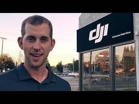 FLYING A DRONE INSIDE THE NEW DJI STORE IN "LOS ANGELES"