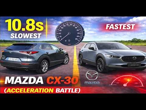 Mazda CX-30 — All Engines Acceleration Battle