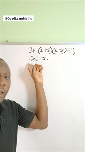 43K views · 585 reactions | Solving a quadratic equation using difference of two squares. #quadraticequation #equation #differenceoftwosquares #gpadlearnmaths | Gpad Learn Maths | Facebook