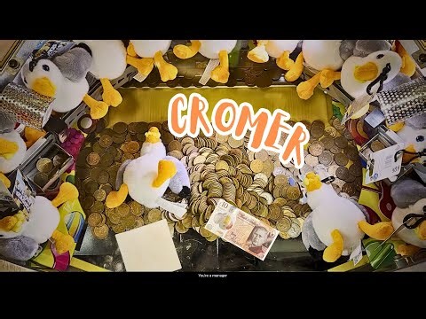 £10 CHALLENGE in CROMER | GO TO DUNES! | 2p Coin Pushers at Amusement Arcades