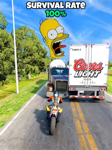 Chance of survival with different vehicles #beamng #beamngdrive #game #gaming #car #cars