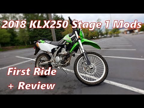 2018 KLX250 Stage 1 Mods - First Ride | Review